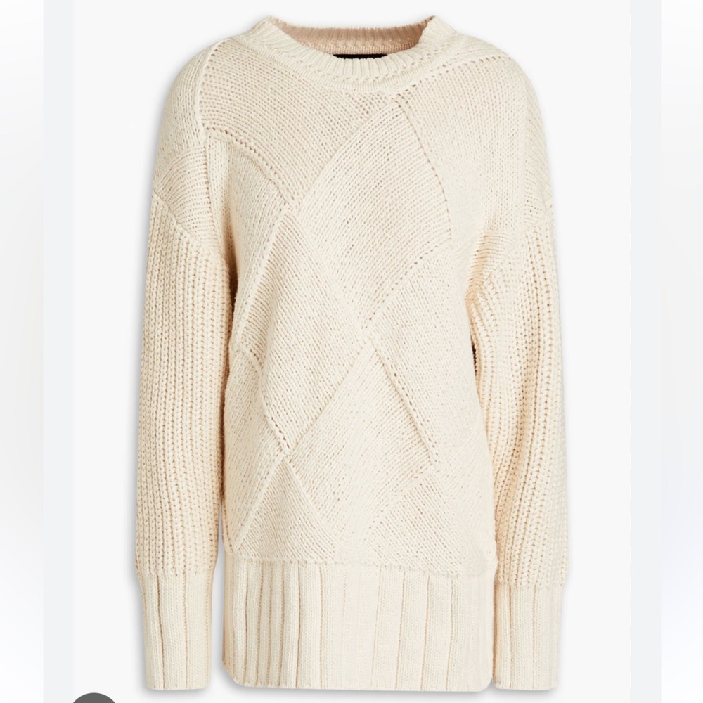 Joseph Argyle Cotton Sweater